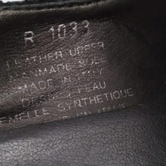 NWOT A. Gianetti black/silver metallic high heeled  snakeskin shoes size 7 - Picture 4 of 5